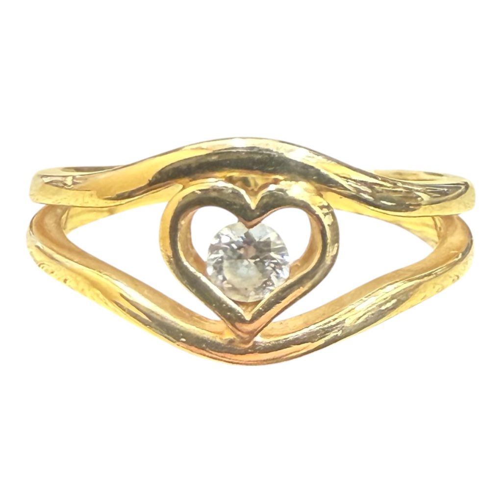 K18リング ダイヤモンド付き