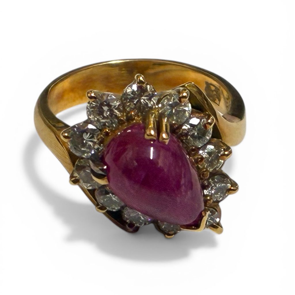 K18ルビーリング 札幌市　白石区　菊水