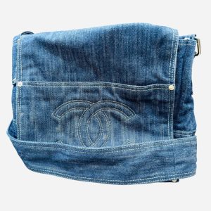 CHANEL シャネル スパークリングデニム ショルダーバッグ