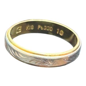 K18Pt900　コンビリング　買取り