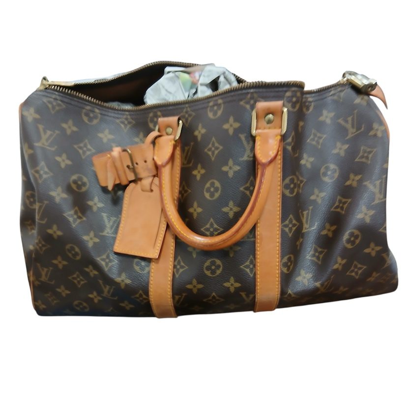 【Louis Vuitton(ルイヴィトン)　キーポル45/モノグラム・バッグ・ブランド・ショルダー・メンズ・レディース】