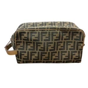 【クラッチバック ブラウンFFファブリック】FENDI【Bランク】