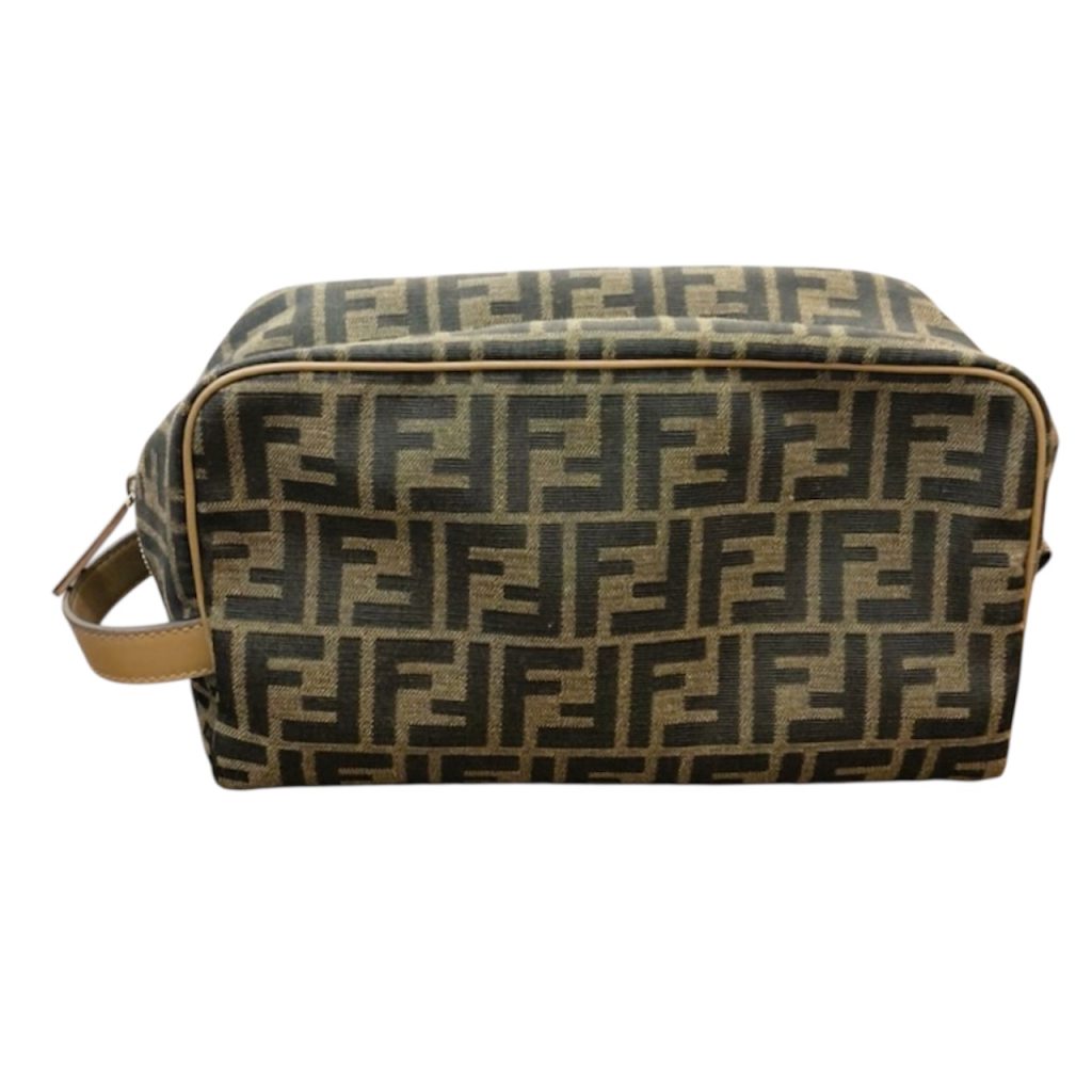 【クラッチバック ブラウンFFファブリック】FENDI【Bランク】