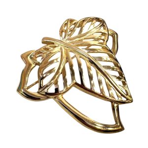 【Christian Dior (ディオール)】ヴィンテージ リーフ ブローチ