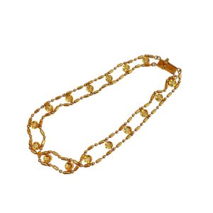 K18 18金 750 メレダイヤモンド ブレスレット