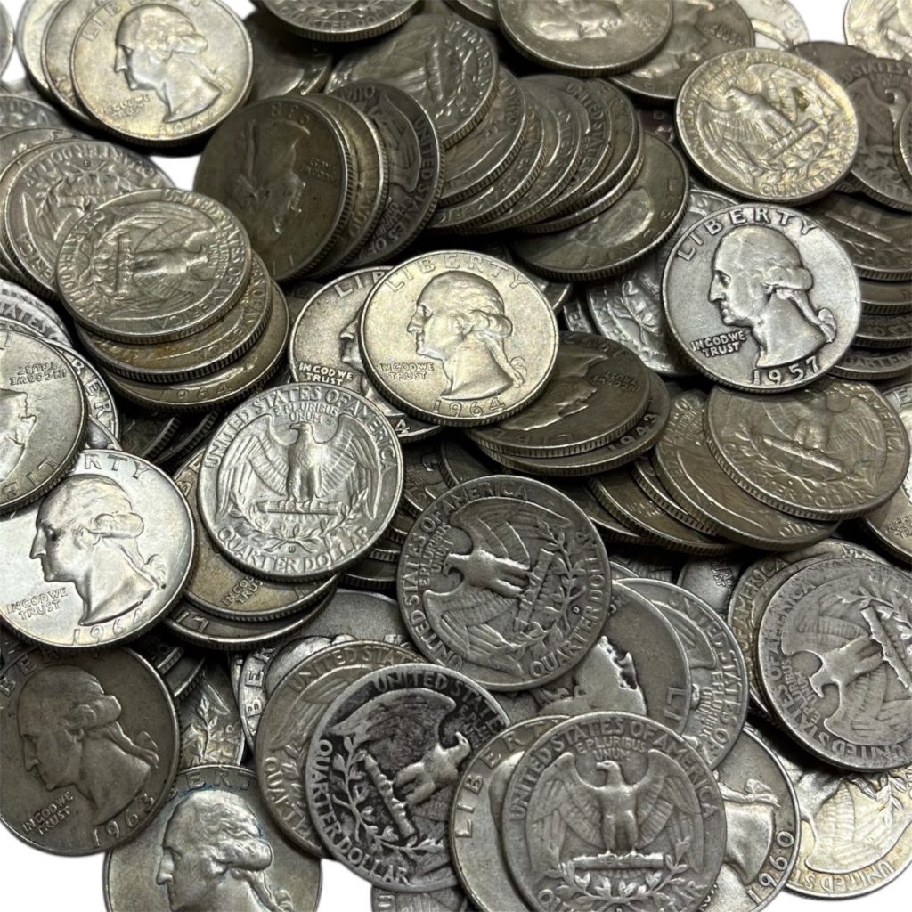 アメリカ ワシントン クォーターダラー 銀貨 90%（1932–1964）