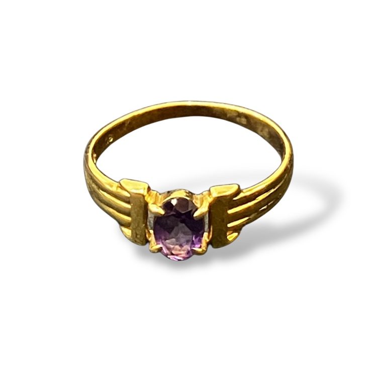 【アメジスト リング】K18 18金 750