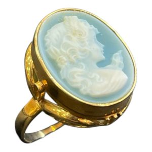 K18(18金)カメオリング