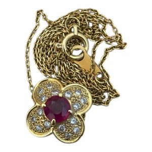 K18ネックレス（トップ付き）