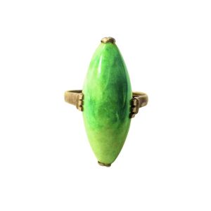 【翡翠 リング】K18 18金 750