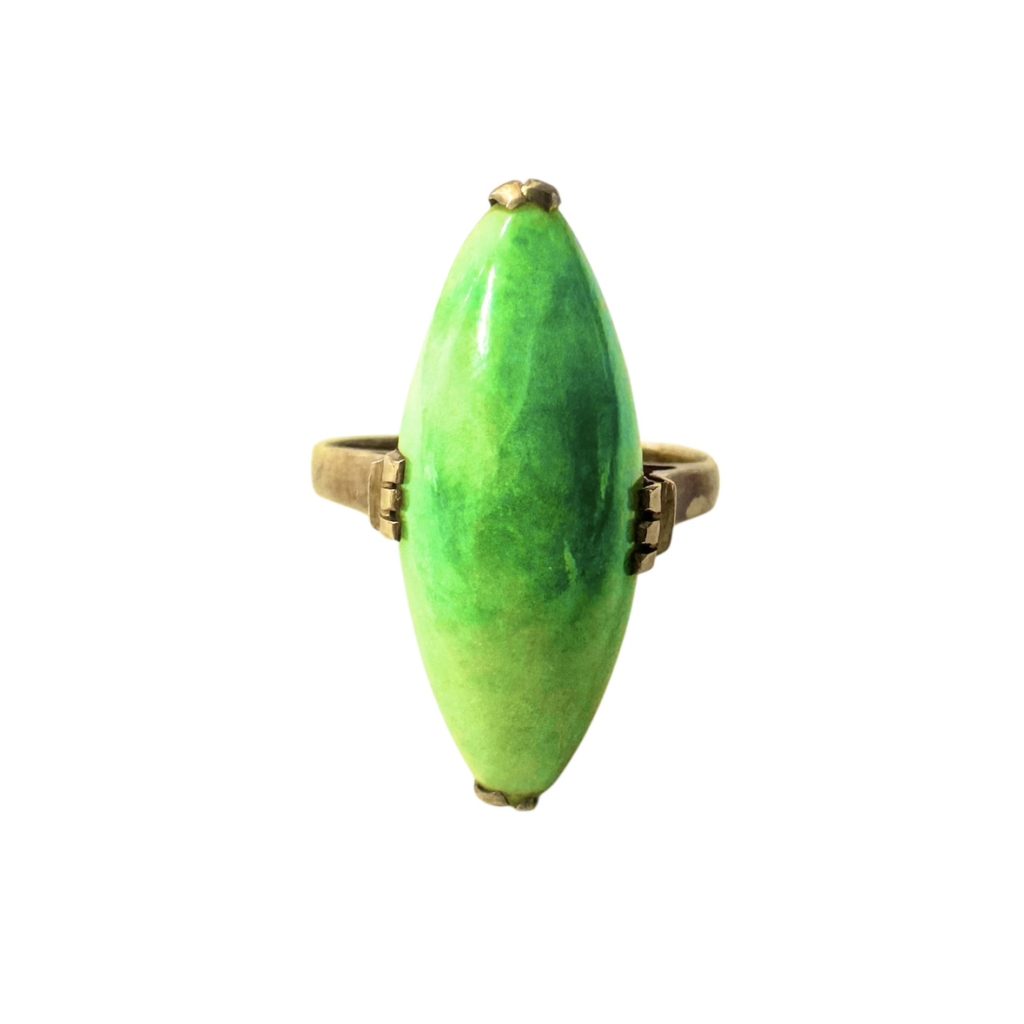 【翡翠 リング】K18 18金 750