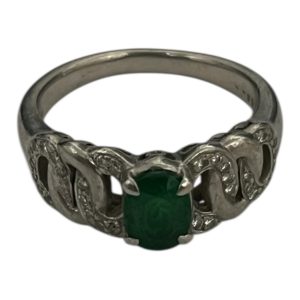 Pt900 リング 石付き