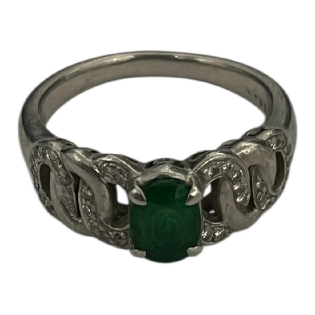 Pt900 リング 石付き