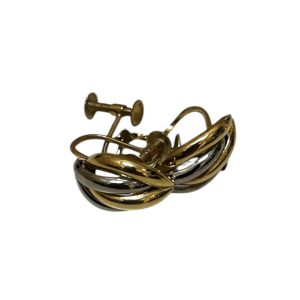 K18 Pt900 18金 プラチナ900 コンビ イヤリング