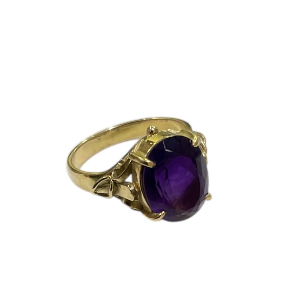 【18金　K18　アメジスト リング】