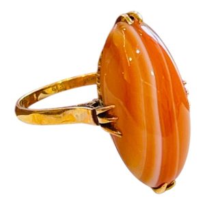 【貴金属】K18  (18金)　サードオニキス付きリング　指輪　ジュエリー アクセサリー