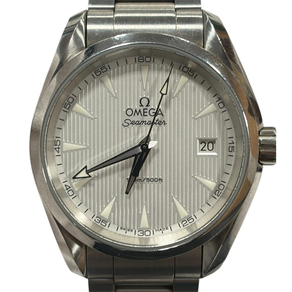【OMEGA オメガ シーマスター/時計・アクアテラ・150M・白文字盤・メンズ・レディース】