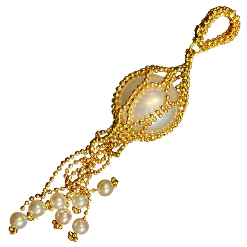 K18 18金 パール ネックレストップ アクセサリー