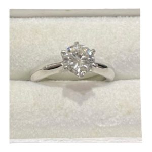 Pt900　ダイヤ付きリング　買取り