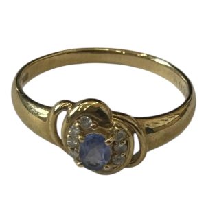 K18 750 18金 リング 石あり