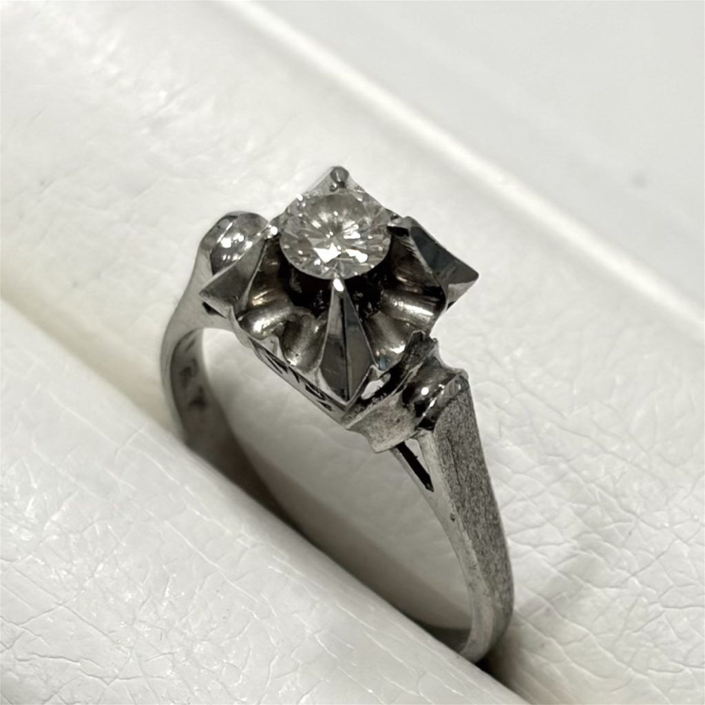 Pt850 プラチナ ダイヤモンドリング 指輪