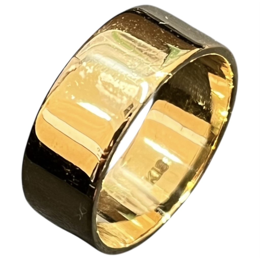 18金（K18）平打ちリング ゴールド 指輪