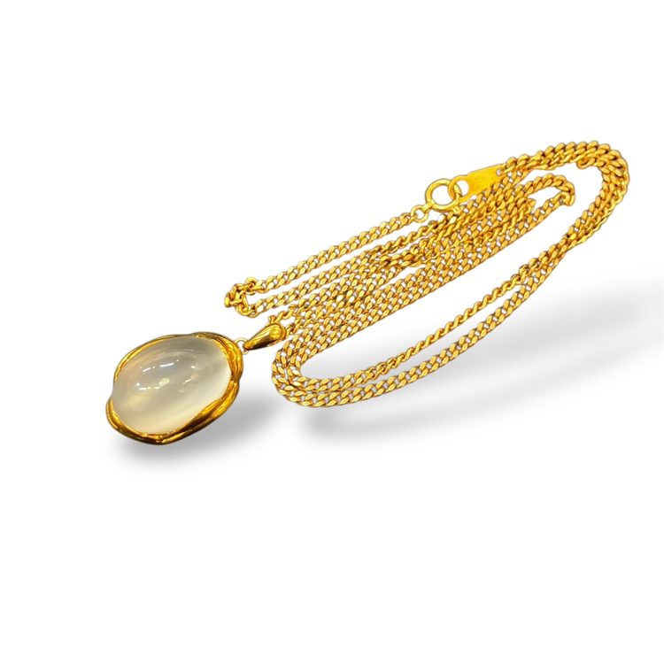 【ルチルクォーツ ネックレス】K18 18金 750