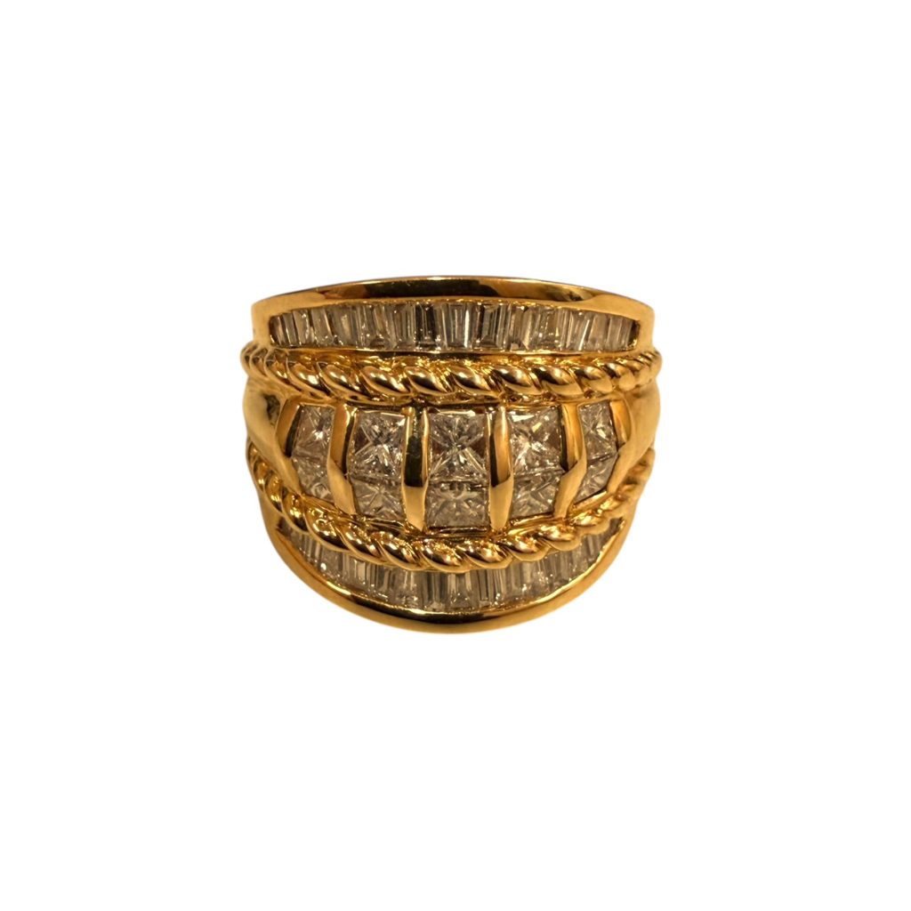 K18 18金 リング ダイヤモンド 舟形町