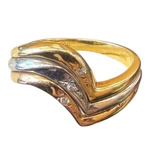 K18Pt900コンビ リング