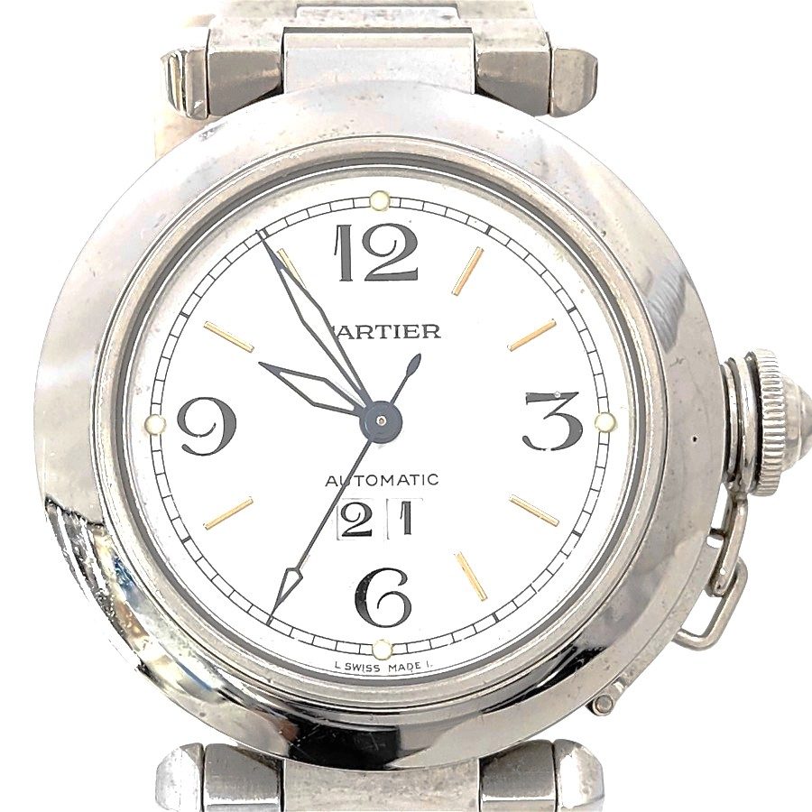 Cartier カルティエ パシャC ビッグデイト　W31044M7