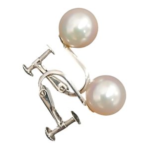 Pt900　パール付きイヤリング　買取り