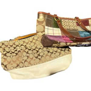 コーチ COACH シグネチャー柄＆パッチワーク バッグ