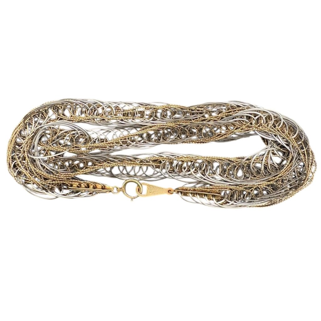 K18／Pt850 コンビ ネックレス