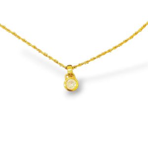 【ダイヤモンド0.19ct ネックレス】K18 18金 750