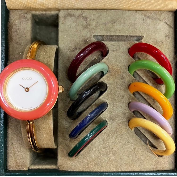 【チェンジベゼル 11/12.2】GUCCI(不動・完備品)【Dランク】