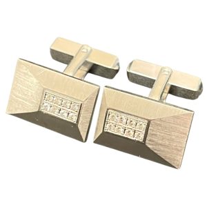 Pt900MD【メレダイヤ】カフスボタン