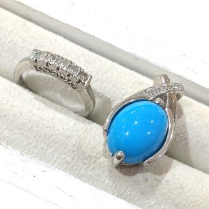 【Pt900ジュエリーまとめ】プラチナ900・メレダイヤ・ターコイズ・リング・トップ・貴金属・アクセサリー