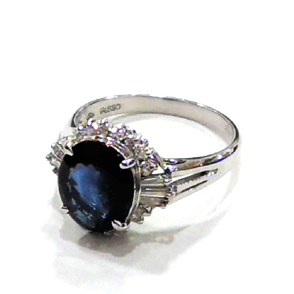 Pt850 サファイアリング