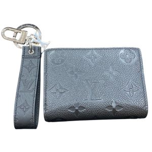 Louis Vuitton ルイ・ヴィトン ポルトフォイユ・クレア モノグラム・アンプラント ノワール 二つ折り財布