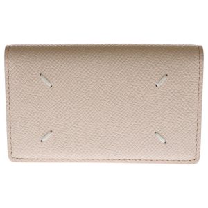 MM6 Maison Margiela エムエムシックスメゾンマルジェラ 4ステッチ レザー カードケース 名刺入れ ピンク SA3VX0005