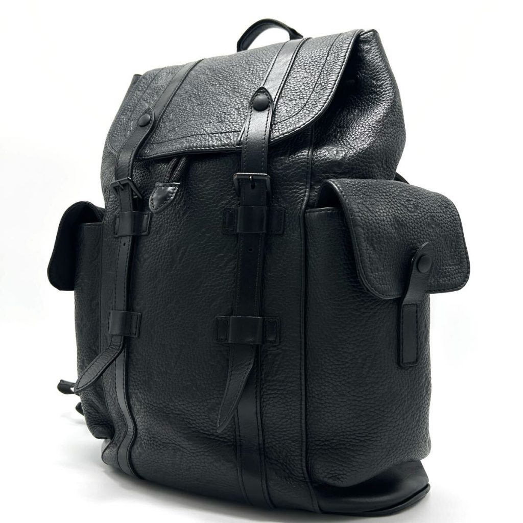 LOUIS VUITTON ルイヴィトン クリストファー モノグラム トリヨン バックパック リュック ブラック