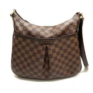 ルイヴィトン N42251 ブルームズベリPM ダミエ キャンバス エベヌ レザー ショルダー クロスボディ バッグ