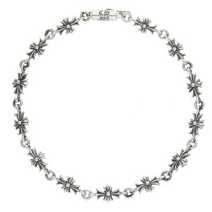 クロムハーツ ブレスレット サイズ:13LINK TNY E CH PLS タイニーECHプラス シルバーブレスレット  FK04