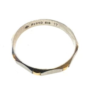 k18 pt850 リング