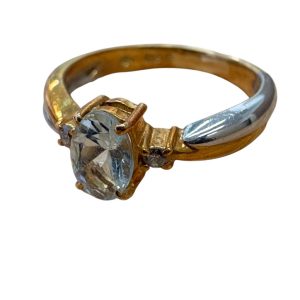 K18/pt900 コンビリング