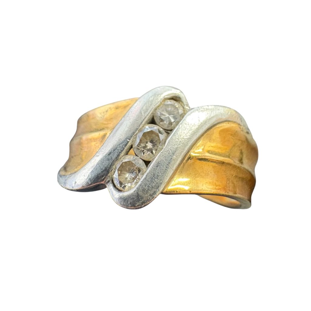 K18/pt900 コンビリング