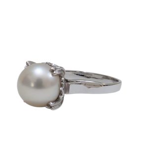 Pt900 プラチナ パール付きリング