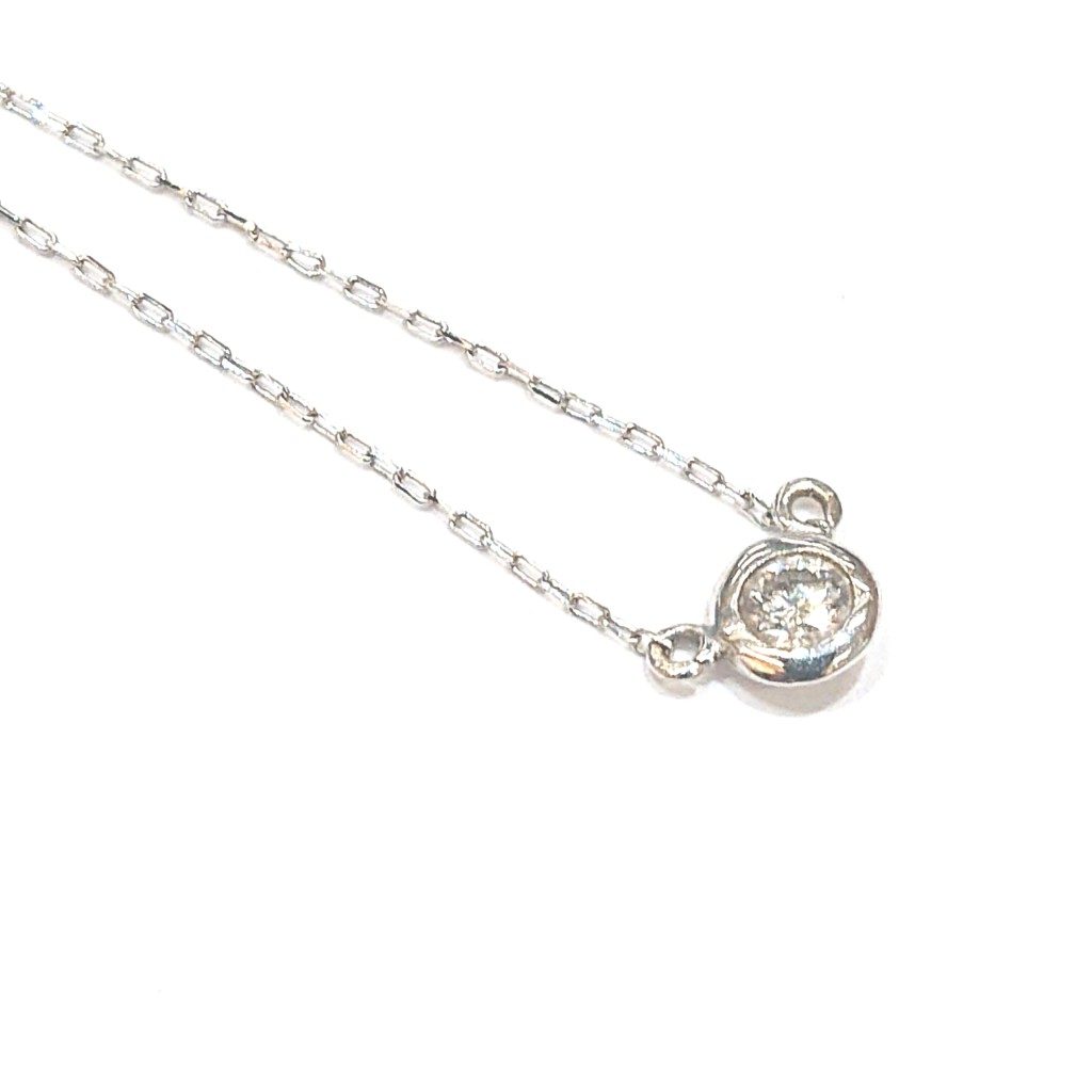 K14WG メレダイヤ ネックレス