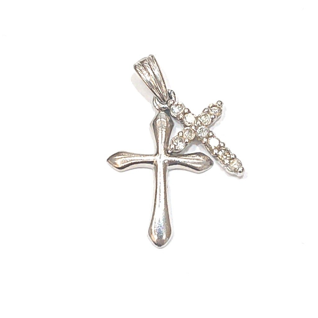 Pt850 プラチナ メレダイヤモンド ペンダントトップ