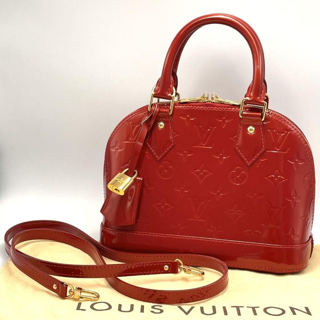 LOUIS VUITTON ルイヴィトン アルマBB モノグラムヴェルニ 2WAYバッグ 査定無料 高価買取｜高崎市上大類町